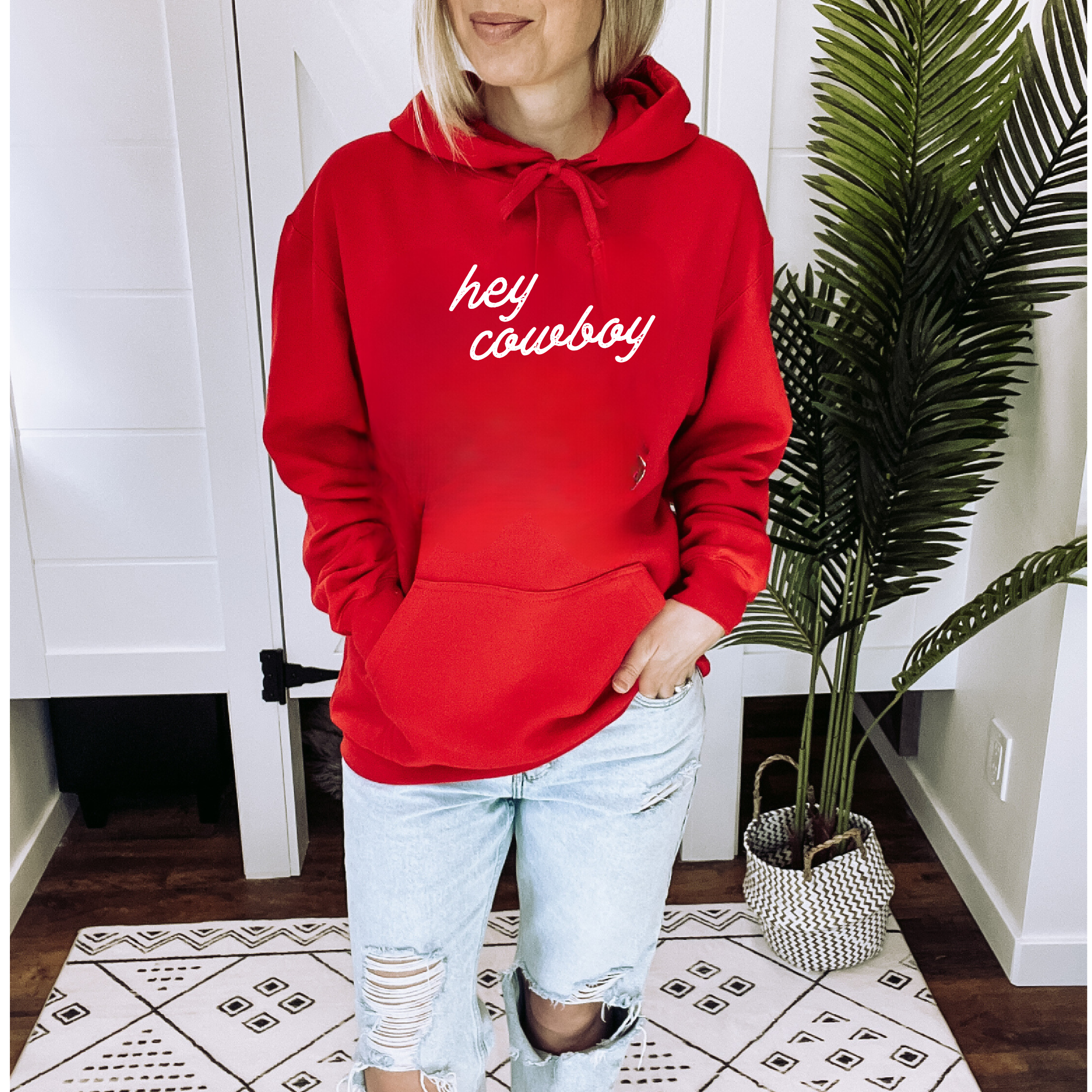 Hey Cowboy Cozy Hoodie