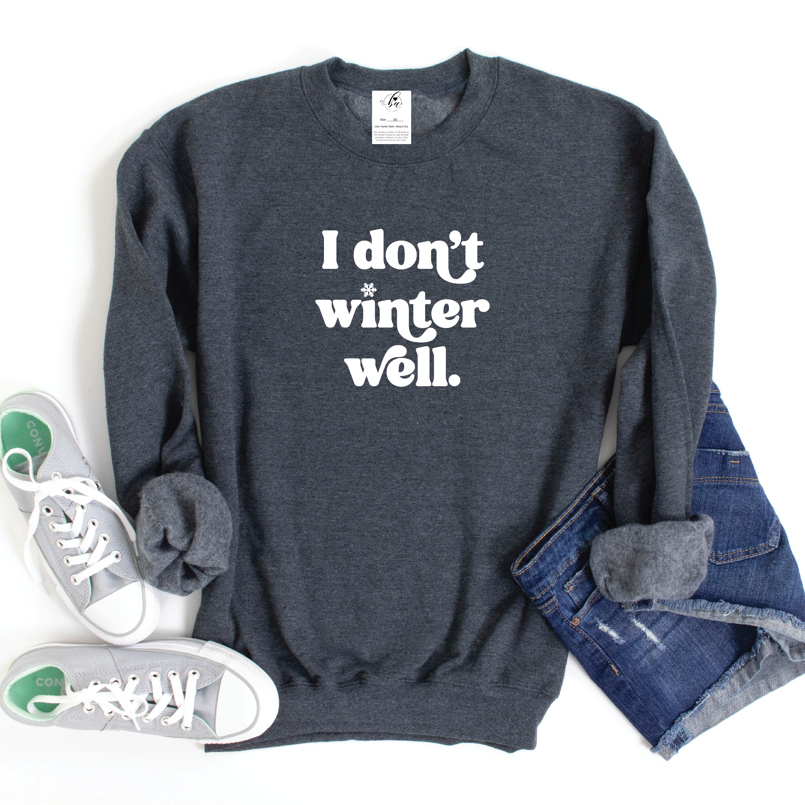 I don't winter well Cozy Crew Neck Sweater
