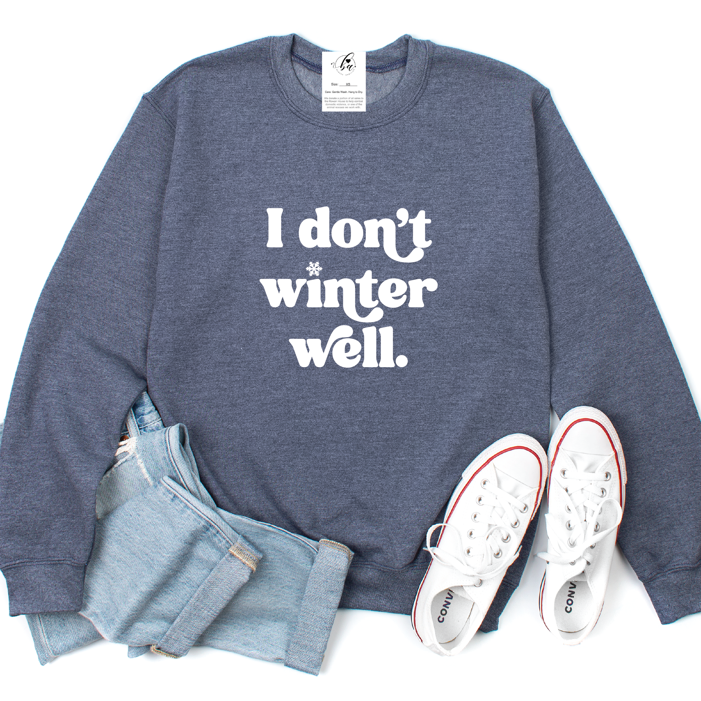 I don't winter well Cozy Crew Neck Sweater