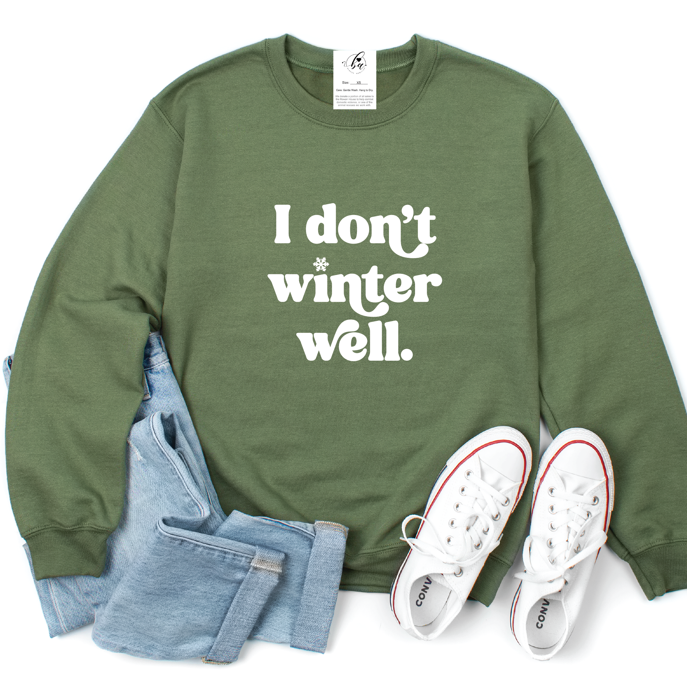 I don't winter well Cozy Crew Neck Sweater