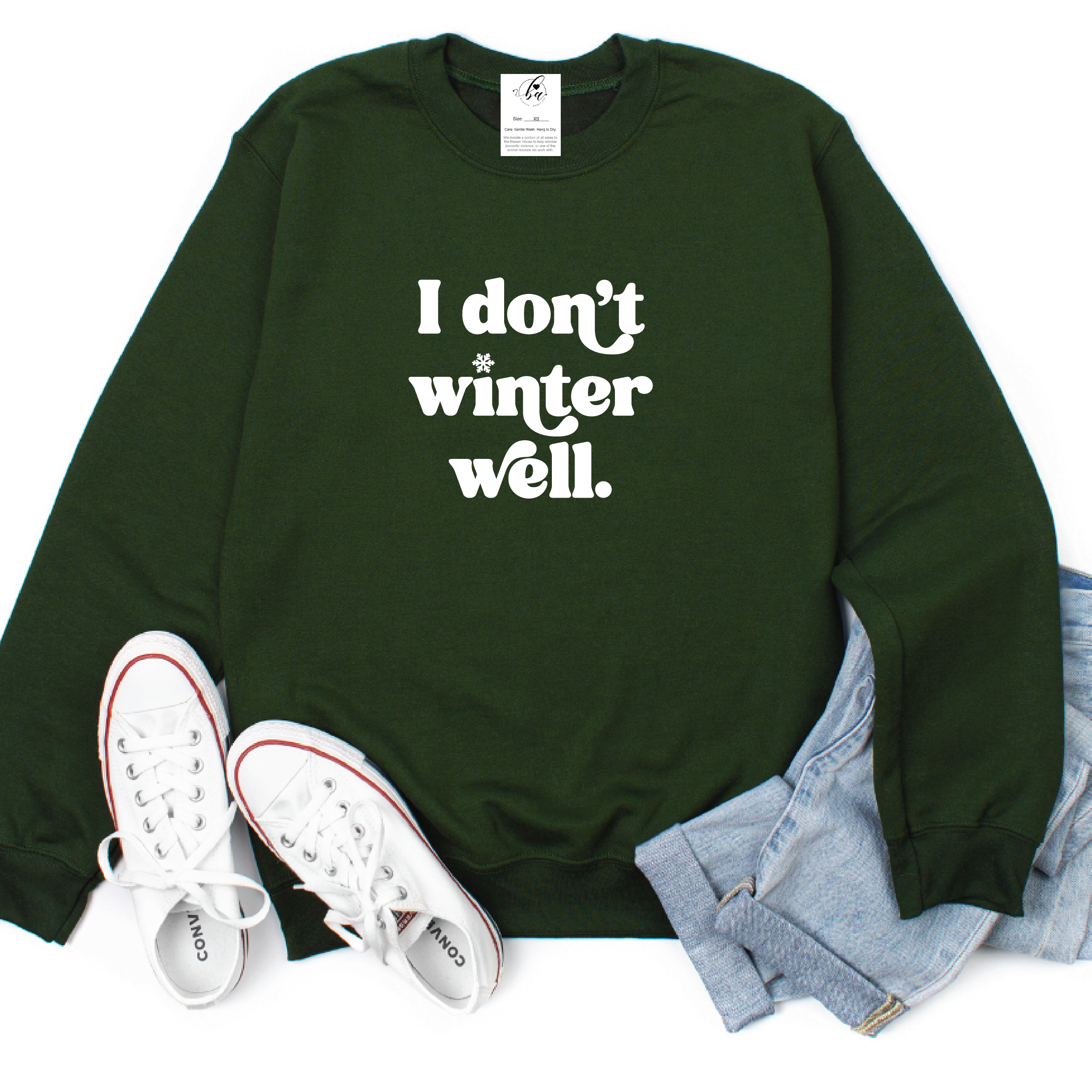 I don't winter well Cozy Crew Neck Sweater