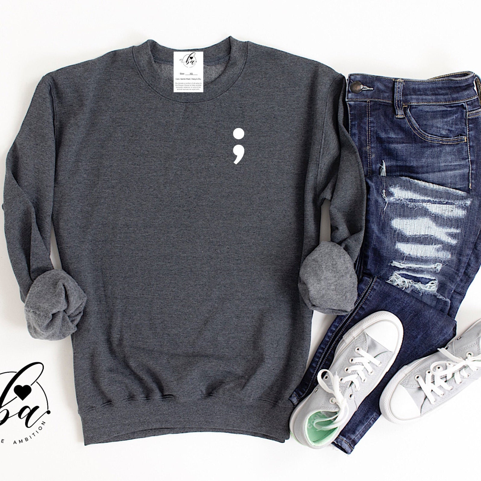 The Story's Not Over Cozy Crew Neck Sweater