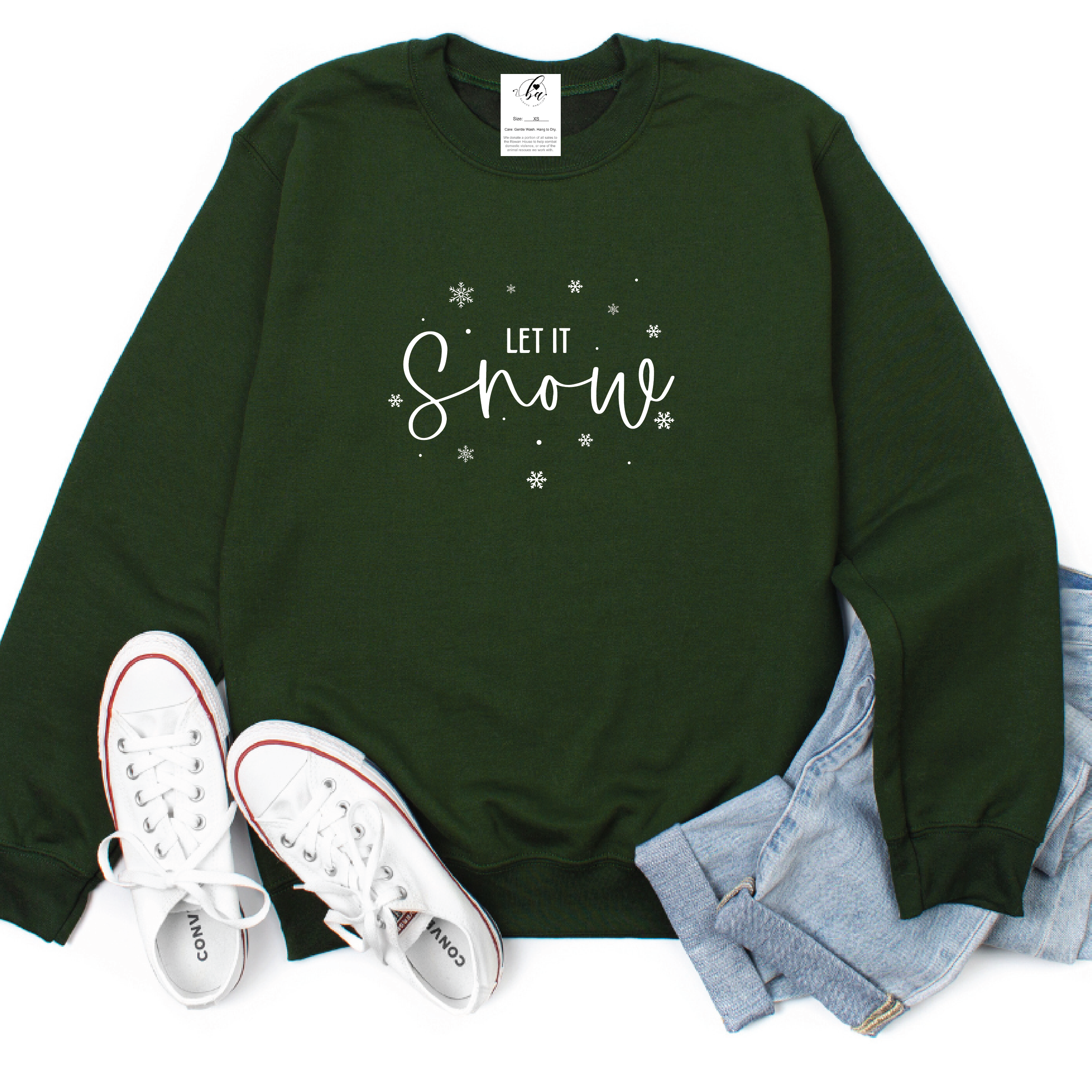 Let it Snow Cozy Crew Neck Sweater
