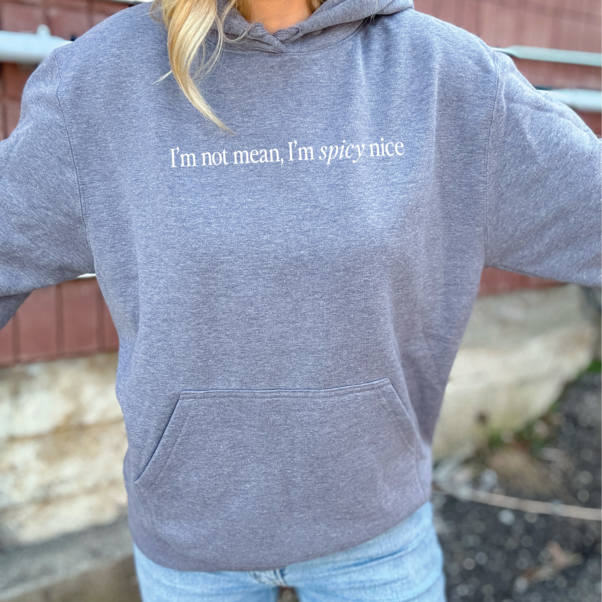 I'm not mean, I'm spicy nice Cozy HOODIE