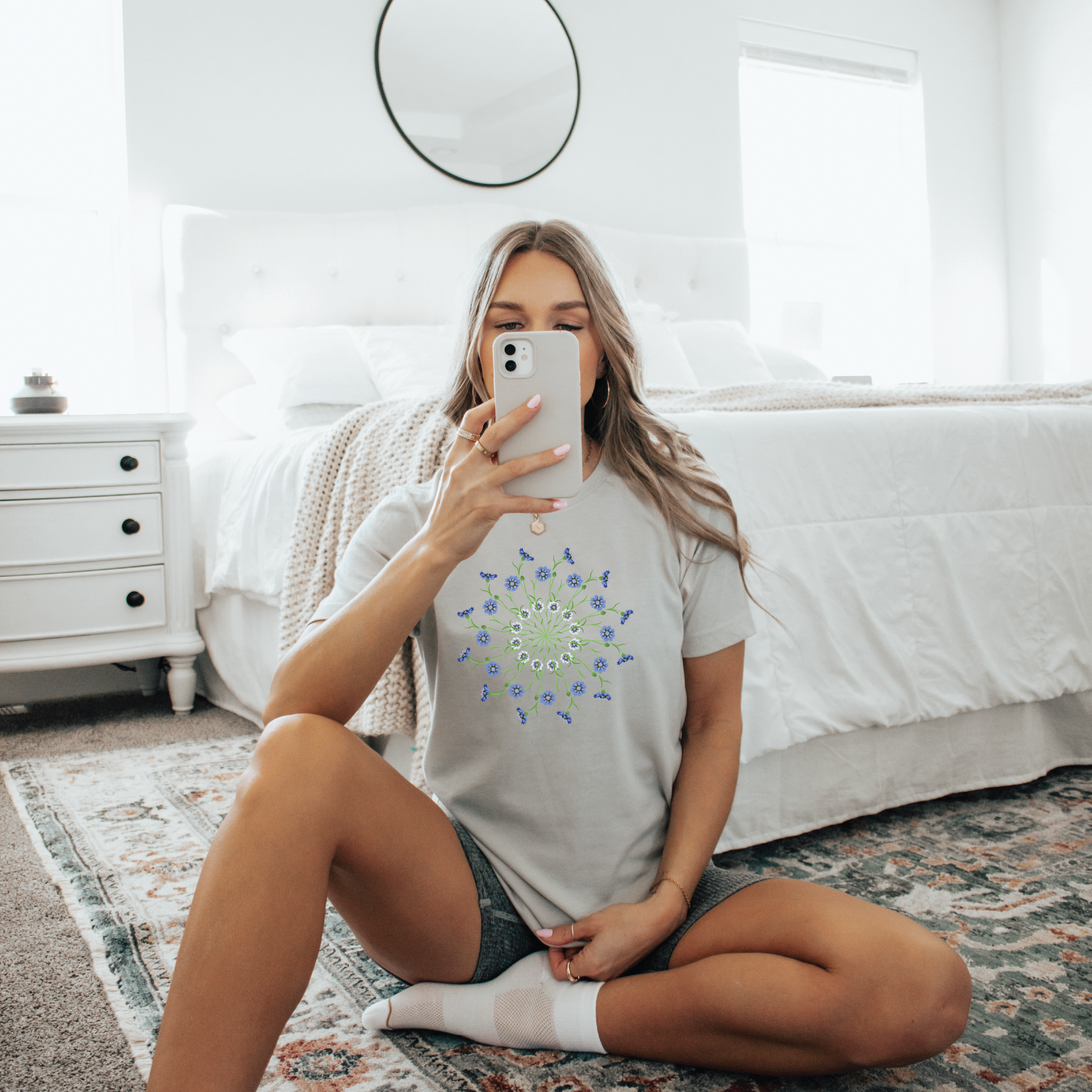 Cornflower Mandalla Tee