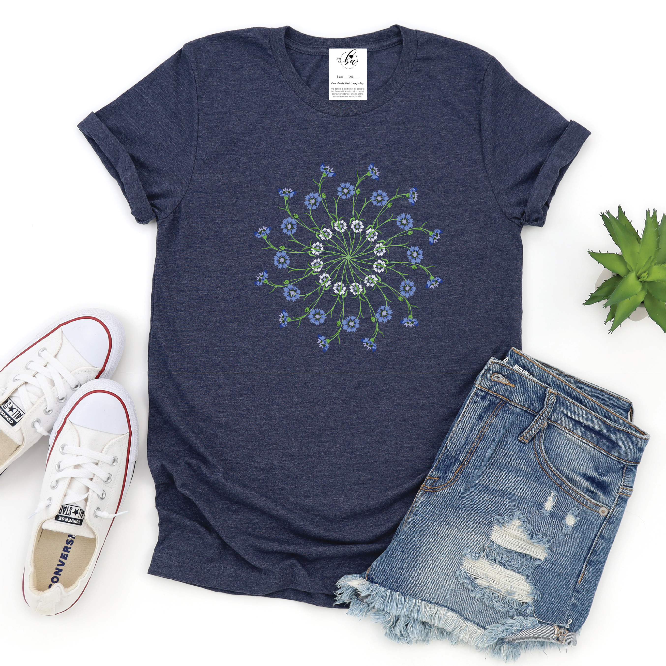 Cornflower Mandalla Tee