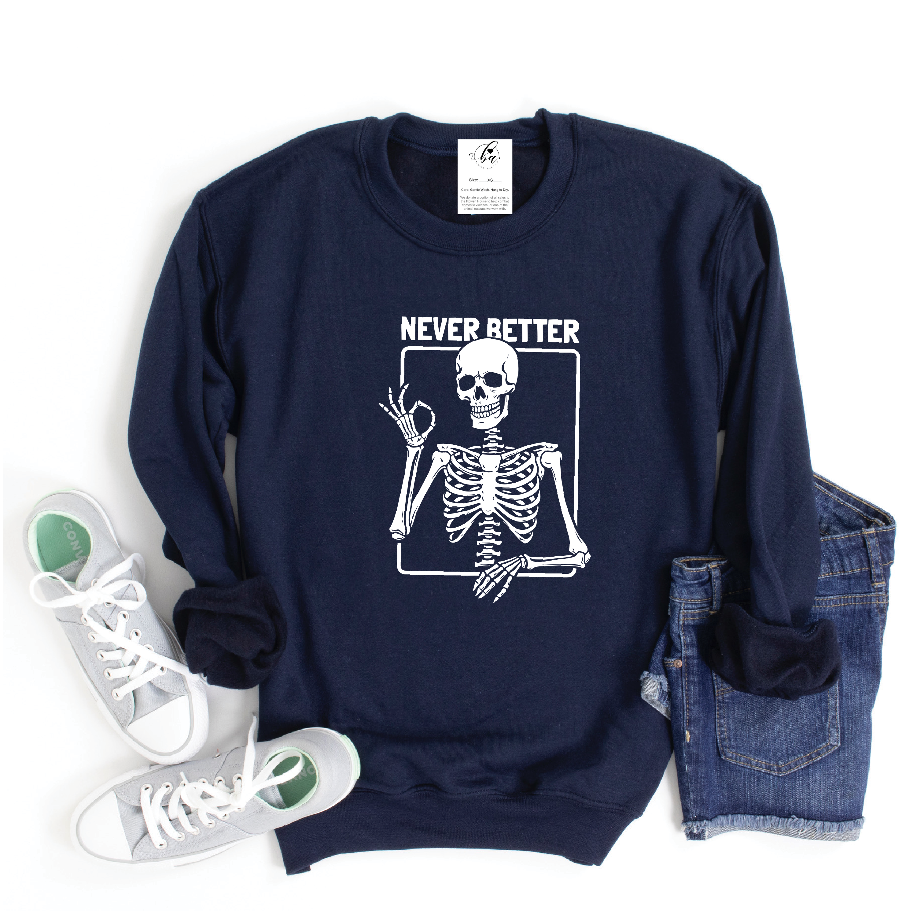 Never Better Cozy Crew Neck Sweater