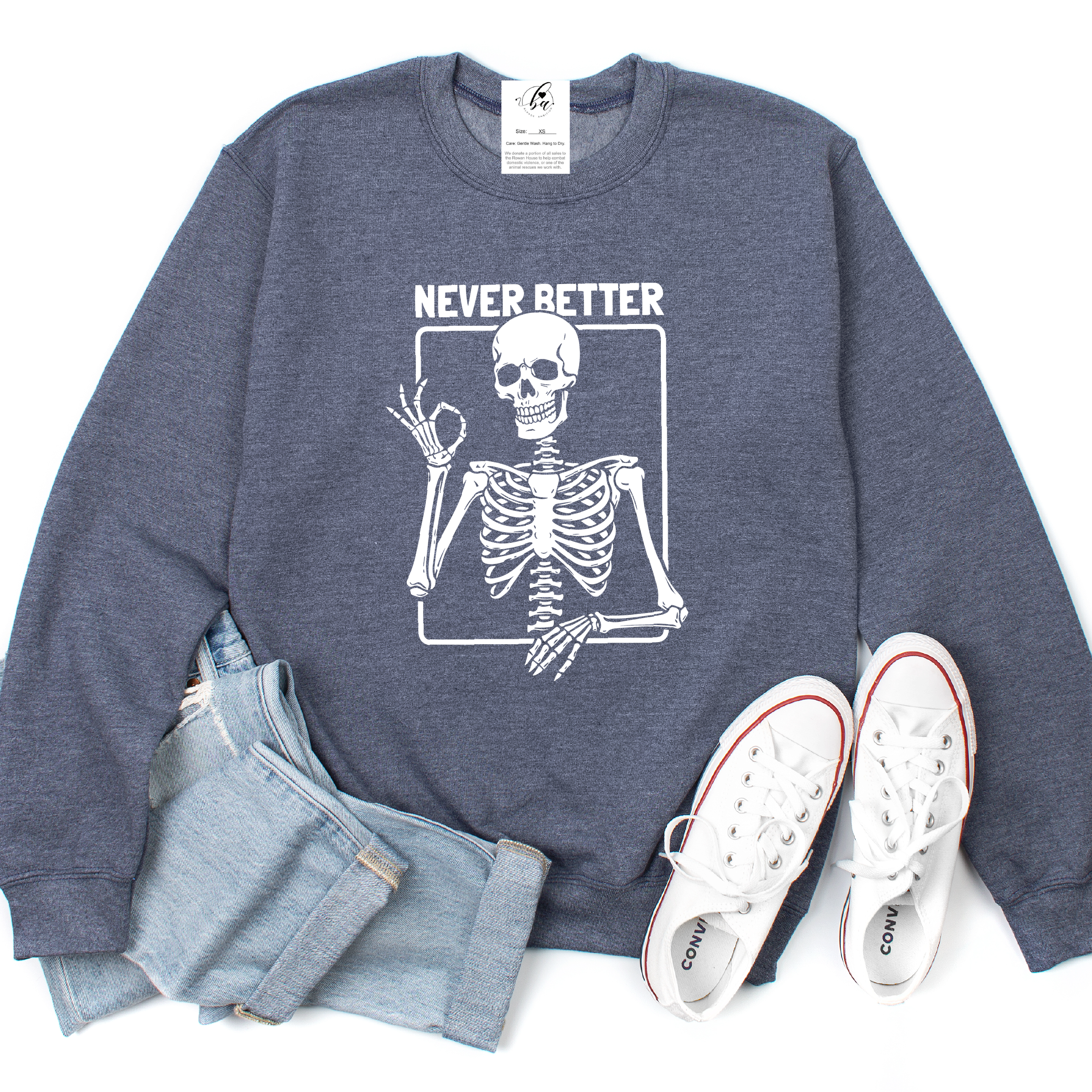 Never Better Cozy Crew Neck Sweater