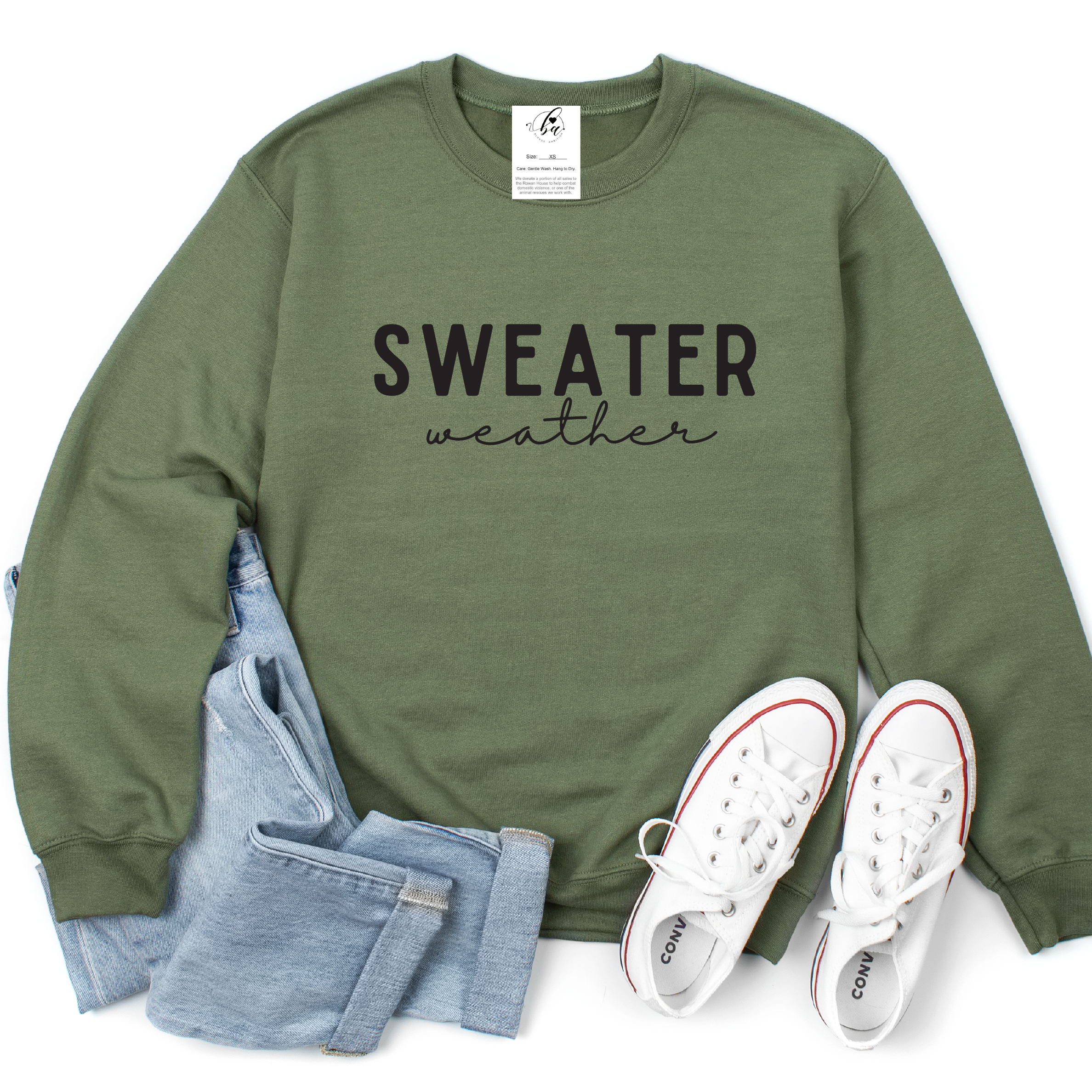 Sweater Weather Cozy Crew Neck Sweater
