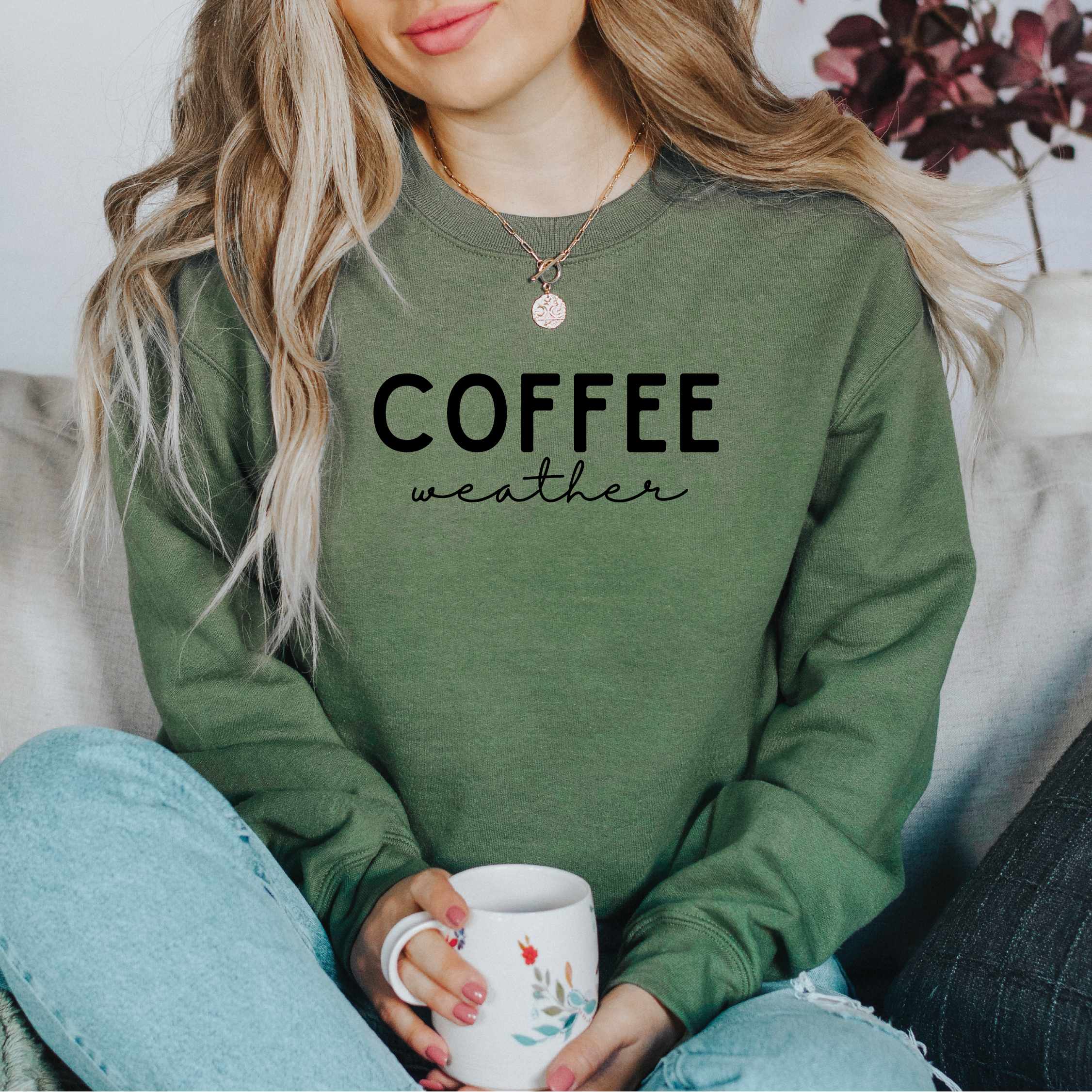 Coffee Weather Classic Crew Neck Sweater