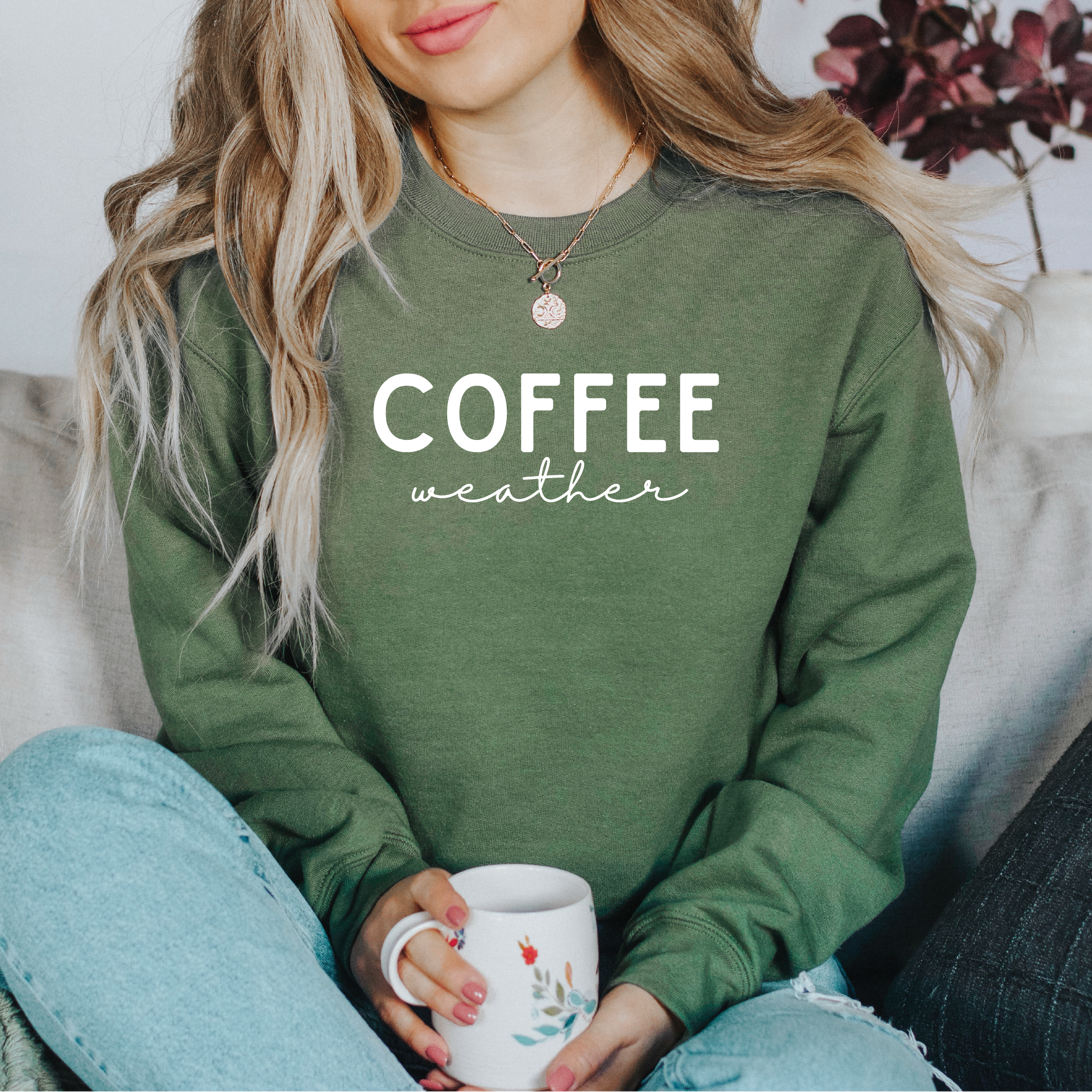 Coffee Weather Classic Crew Neck Sweater