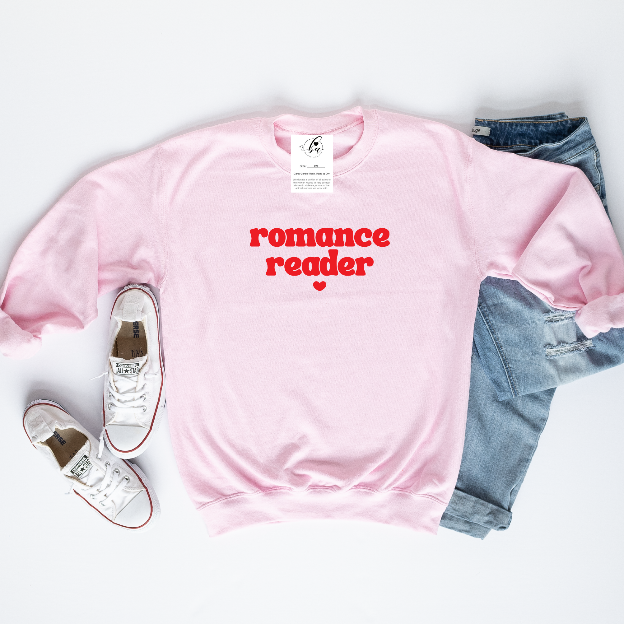 Romance Reader Cozy Crew Neck Sweater