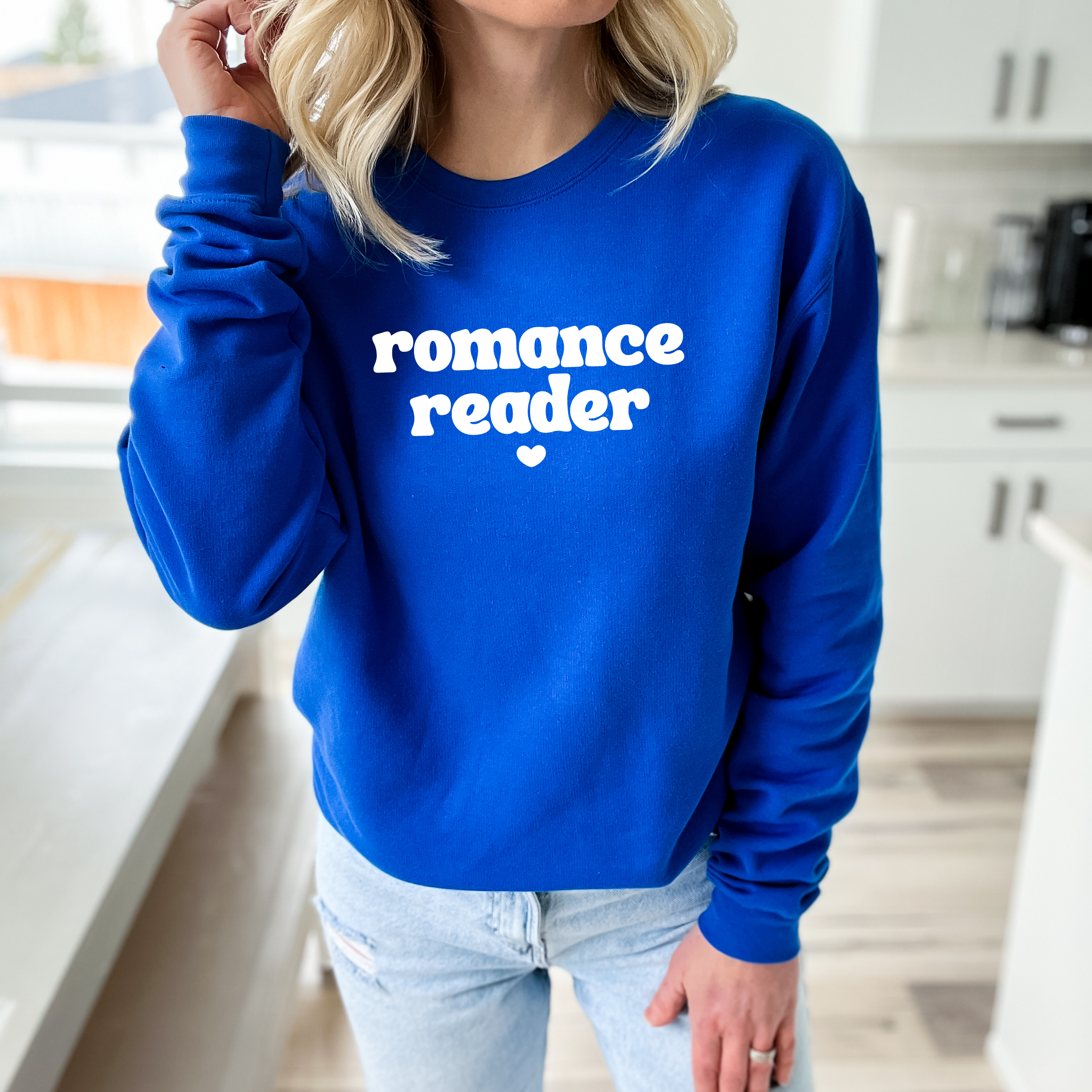 Romance Reader Cozy Crew Neck Sweater