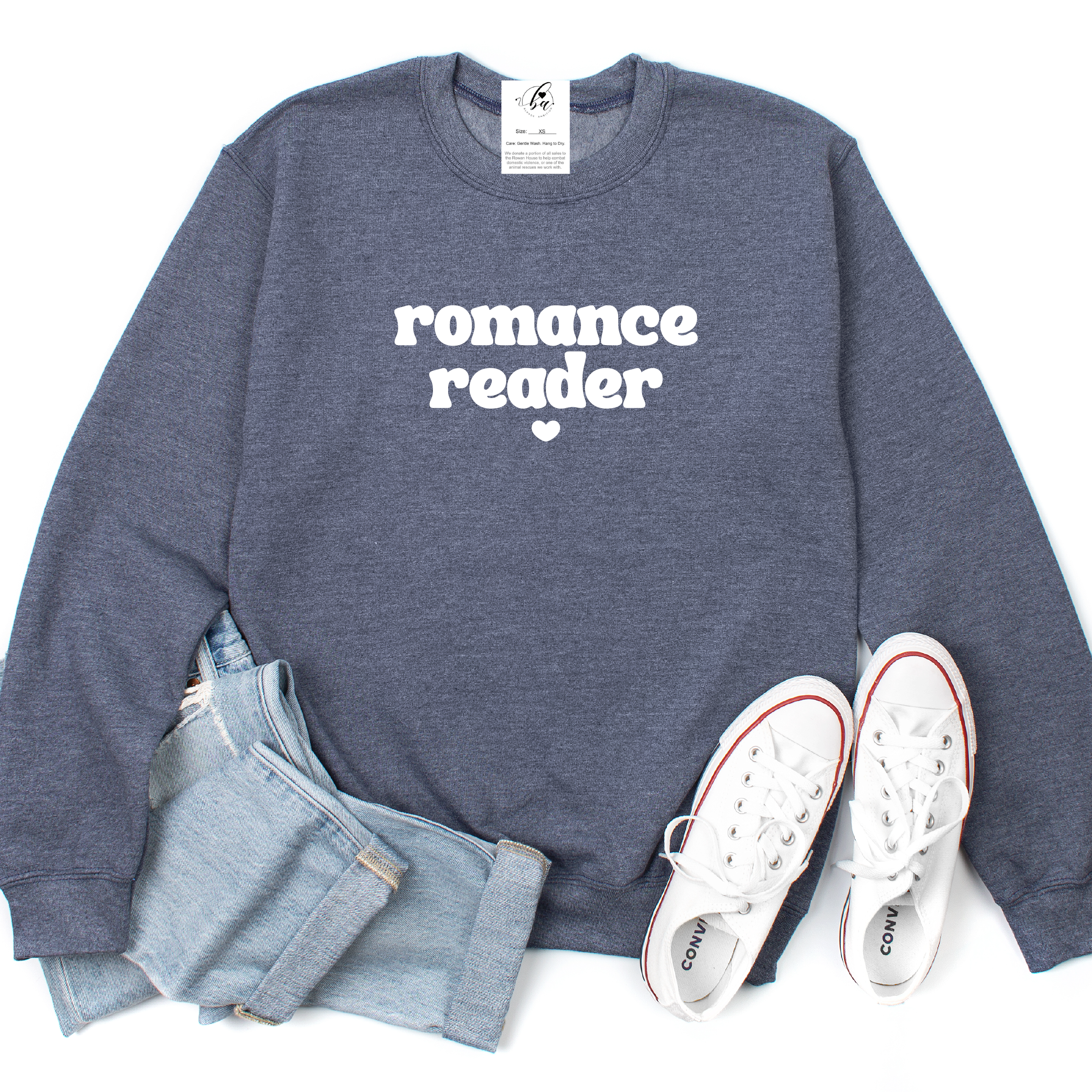 Romance Reader Cozy Crew Neck Sweater