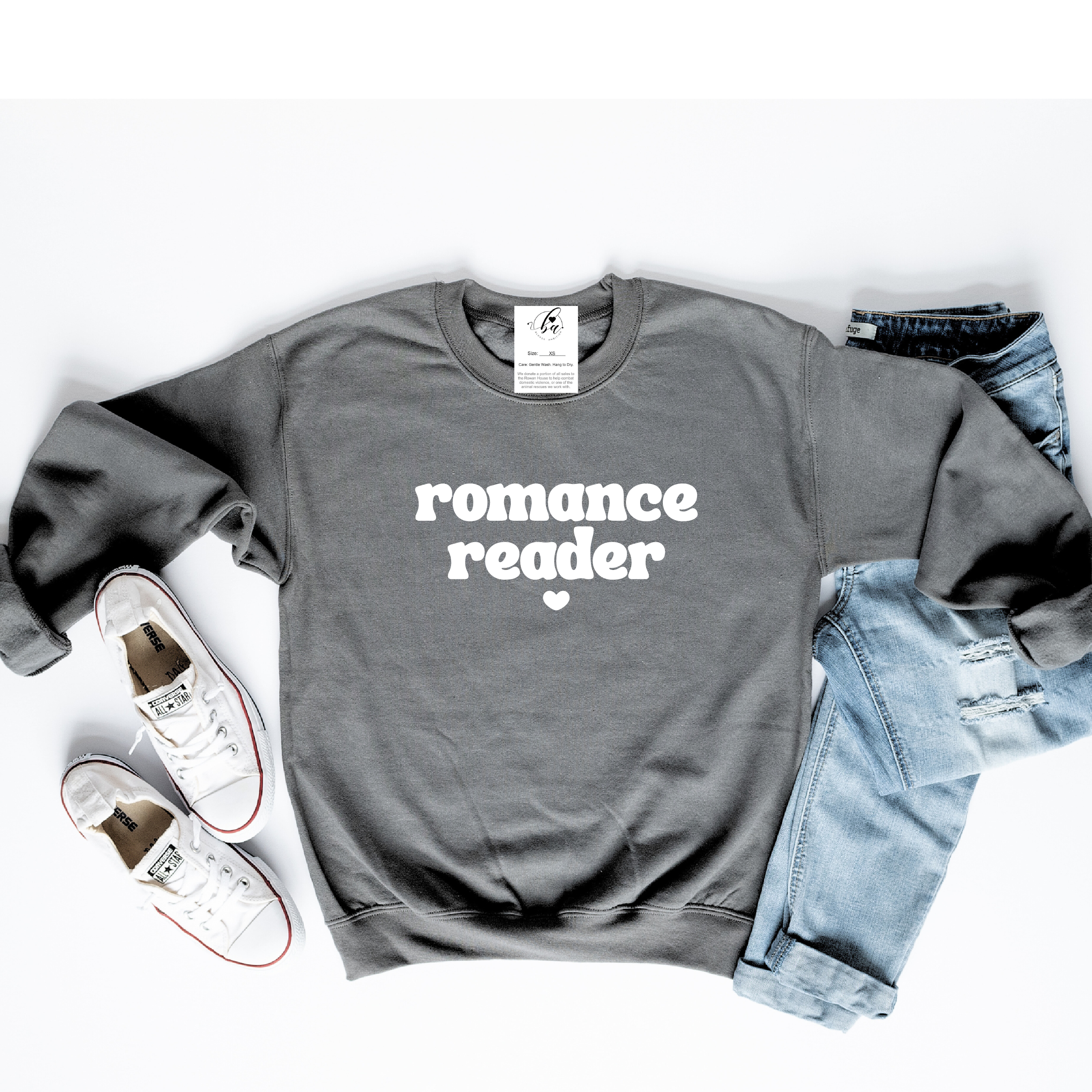 Romance Reader Cozy Crew Neck Sweater