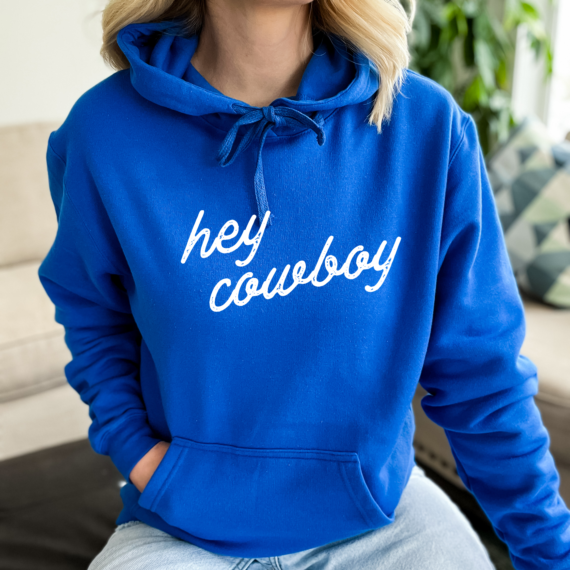 Hey Cowboy Cozy Hoodie