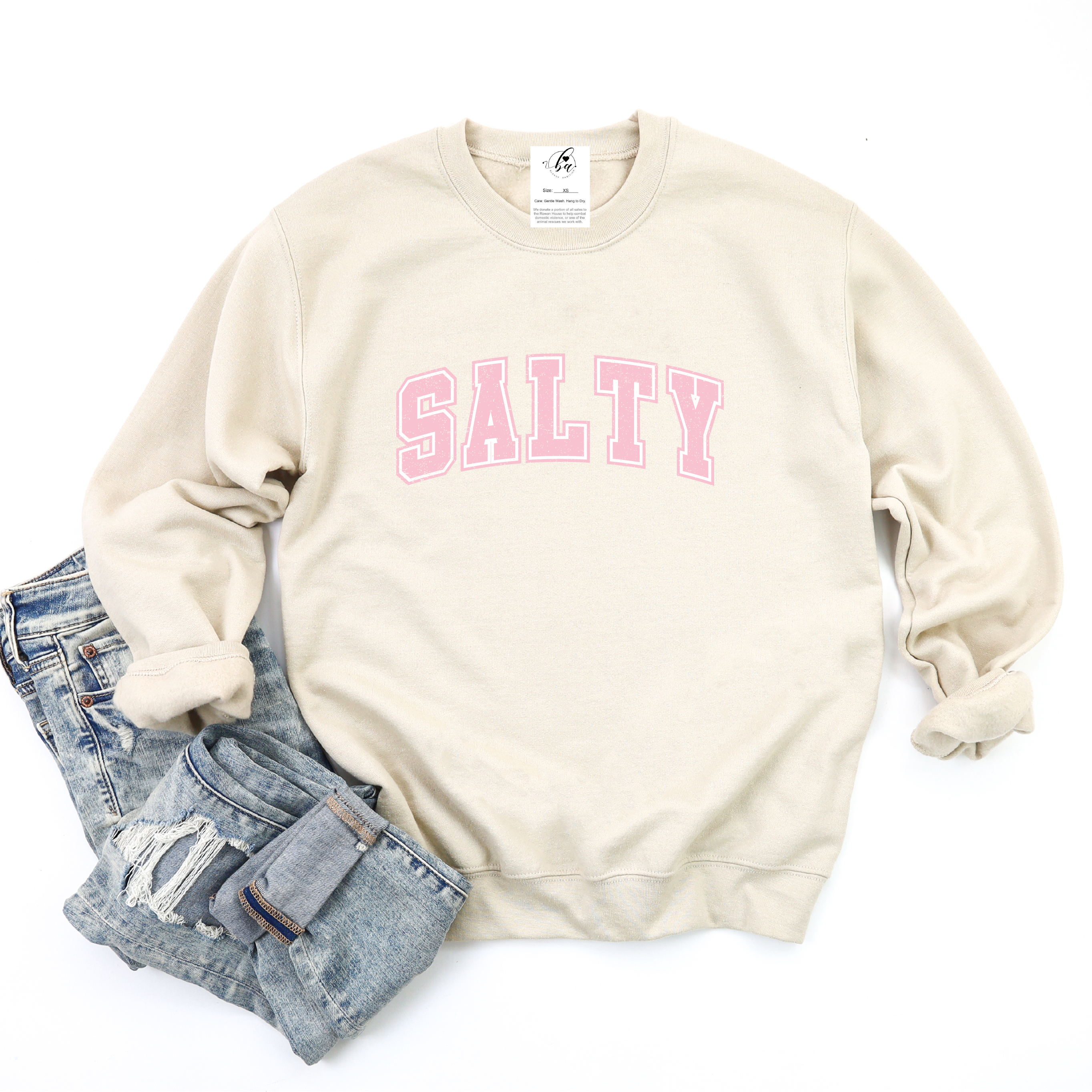 SALTY Cozy Crew Neck Sweater
