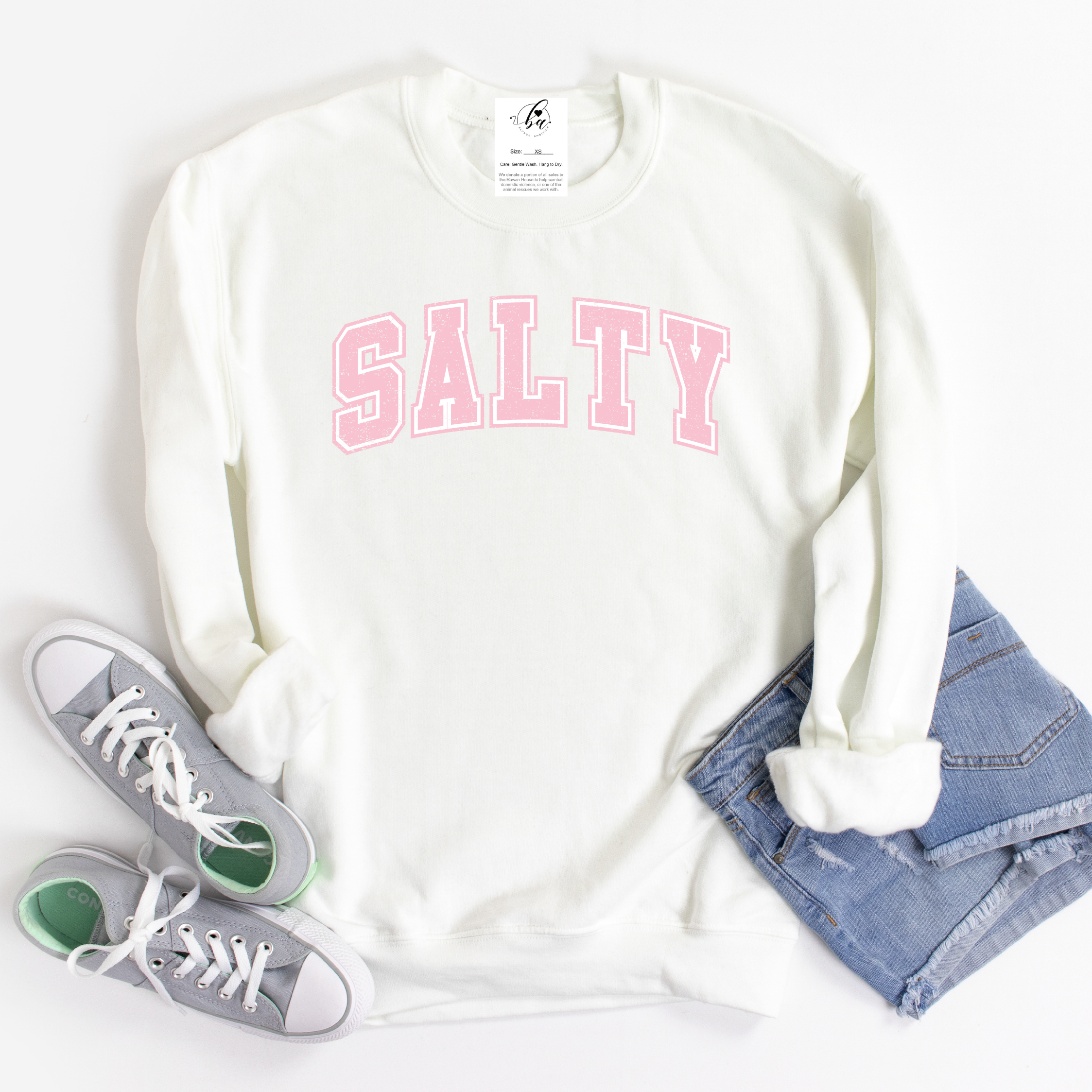SALTY Cozy Crew Neck Sweater