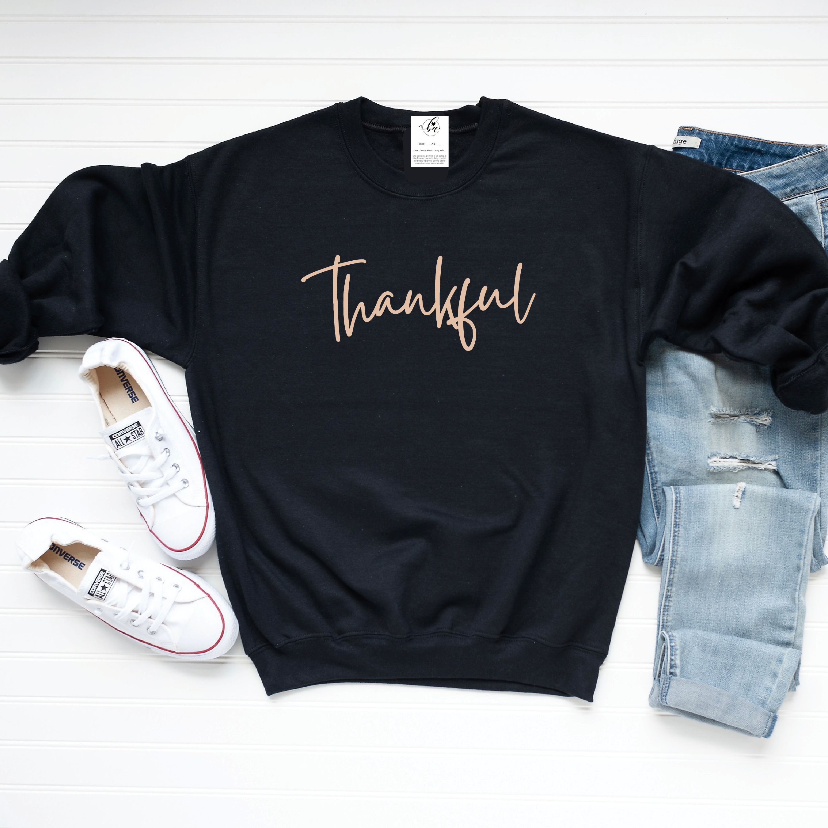 Thankful Cozy Crew Neck Sweater