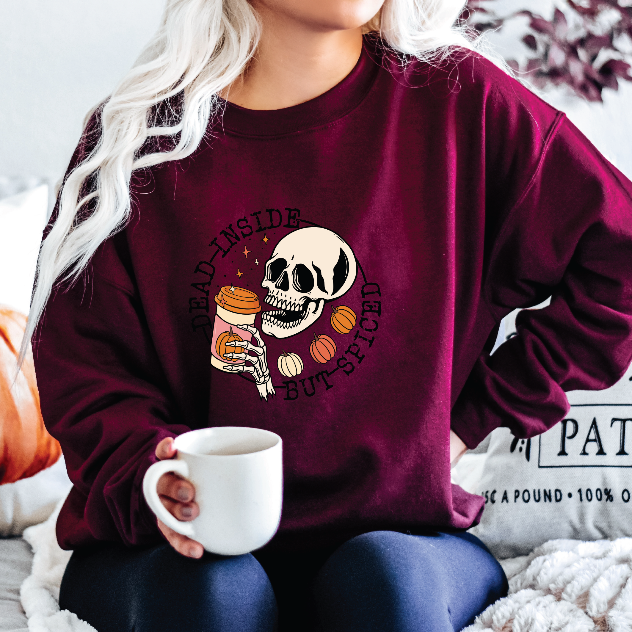 Dead Inside but Spiced Classic Crew Neck Sweater