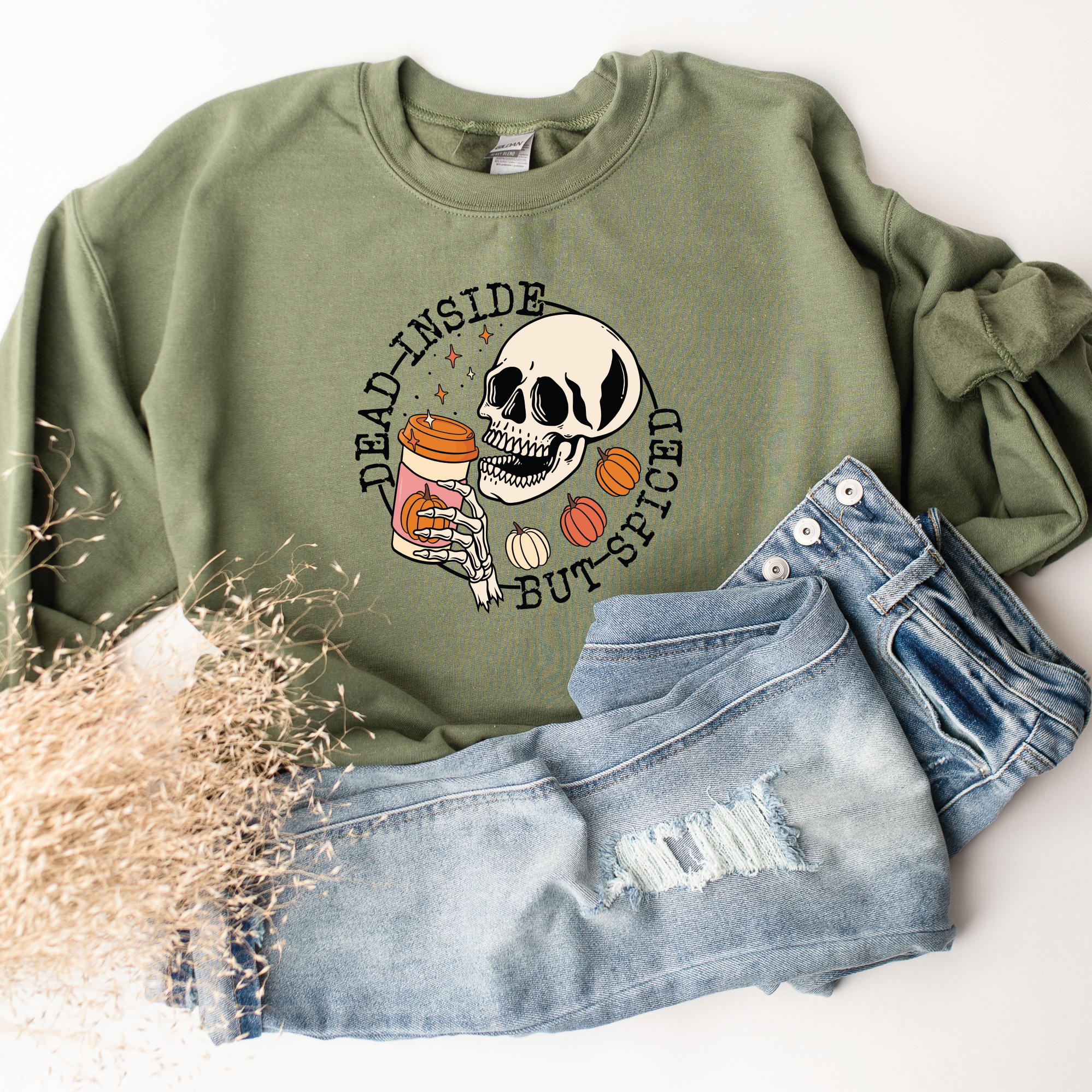 Dead Inside but Spiced Classic Crew Neck Sweater