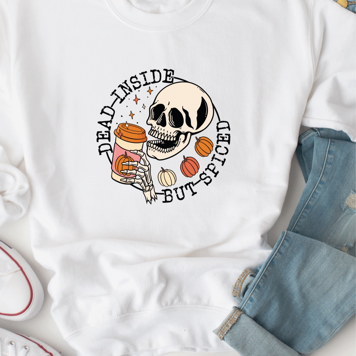 Dead Inside but Spiced Classic Crew Neck Sweater