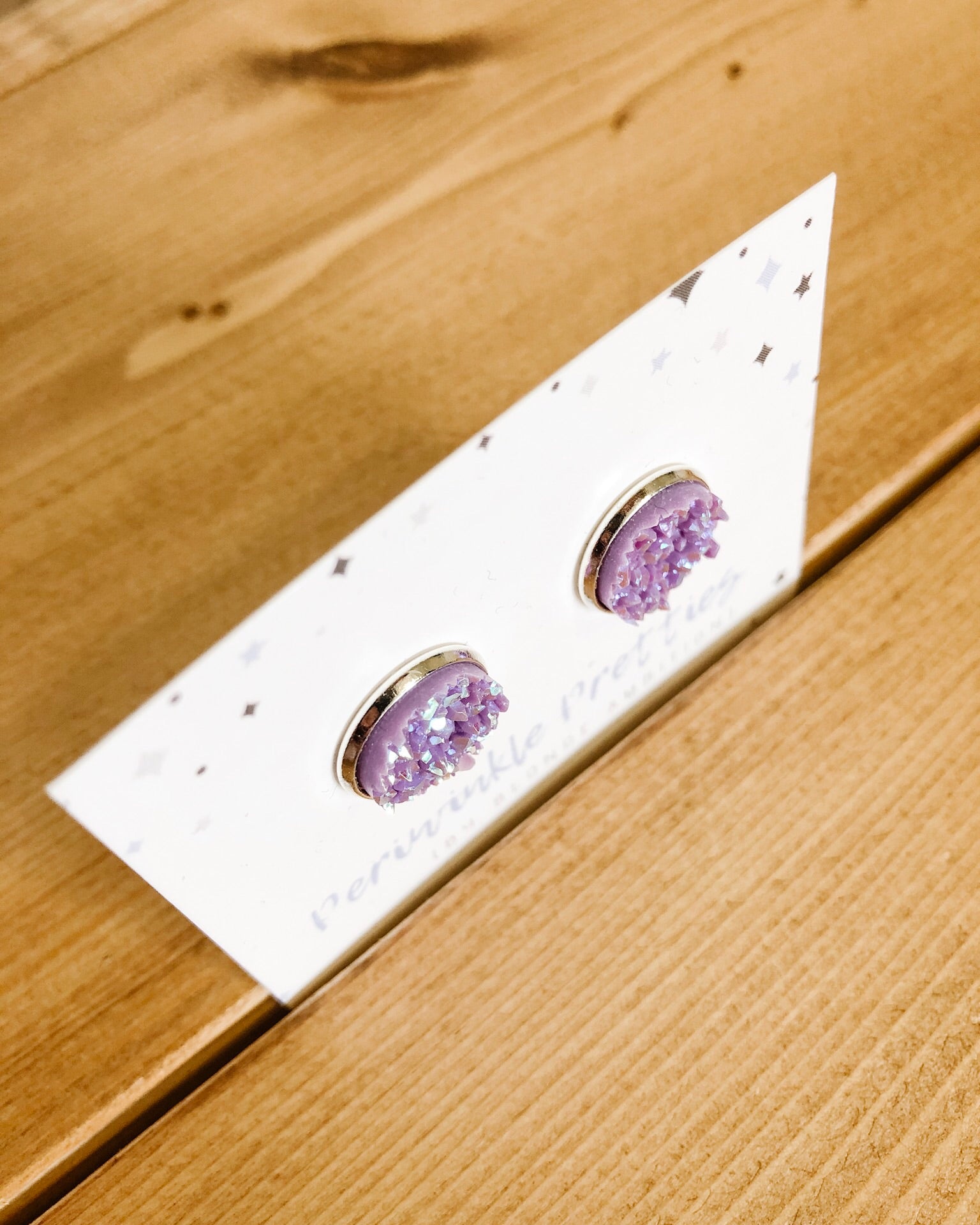 12mm Towering Twinkle Earrings - Lilac #55 - Blonde Ambition