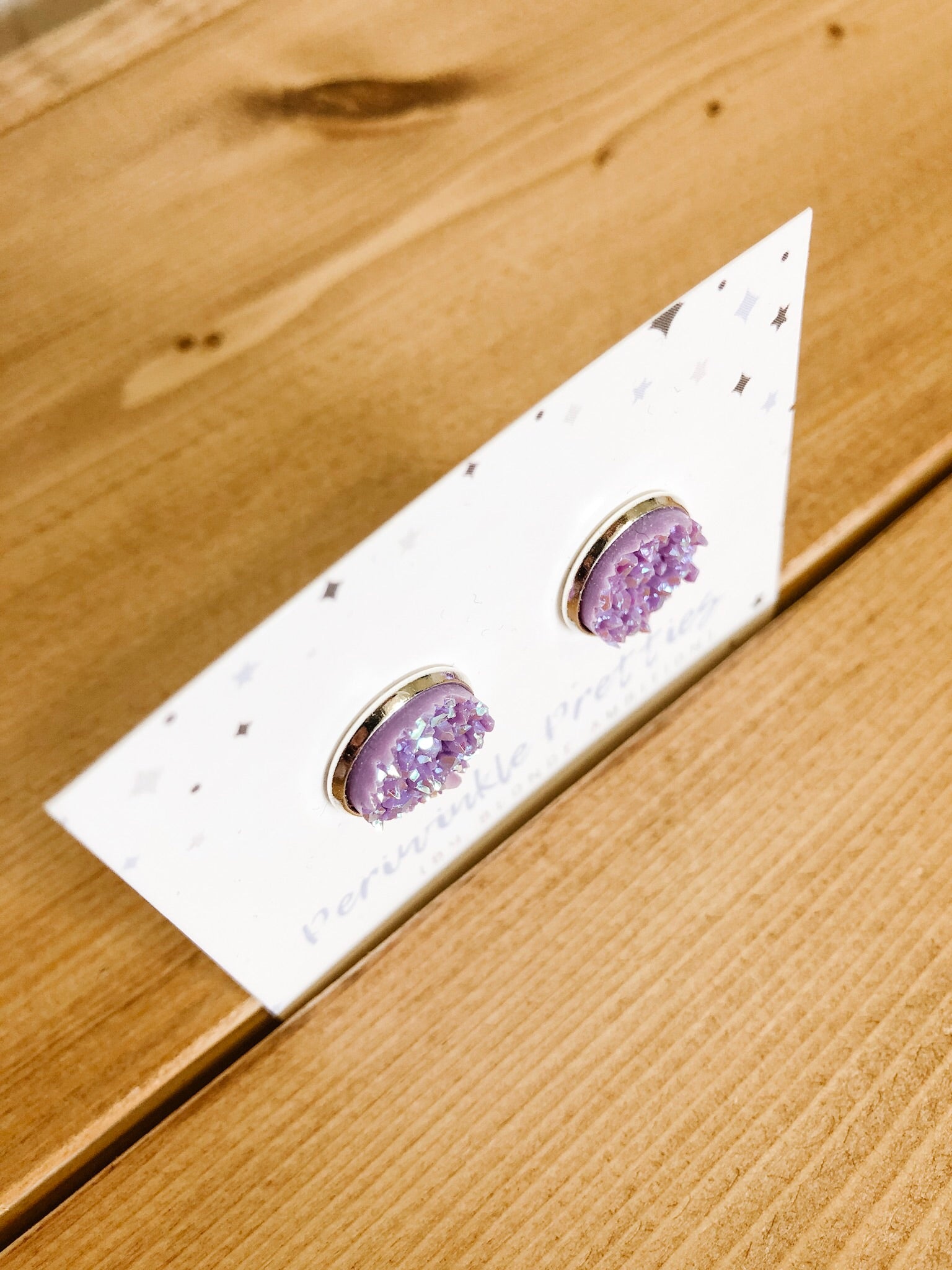 12mm Towering Twinkle Earrings - Lilac #55 - Blonde Ambition