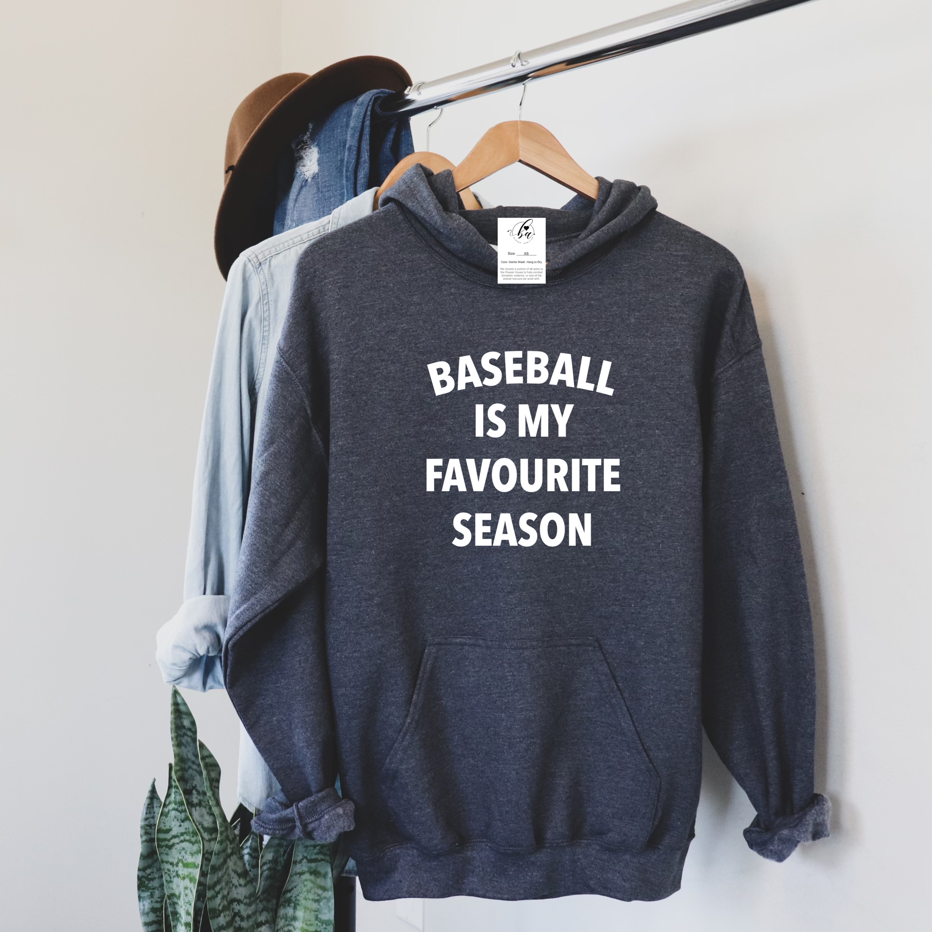 Baseball is my Favourite Season Cozy Hoodie