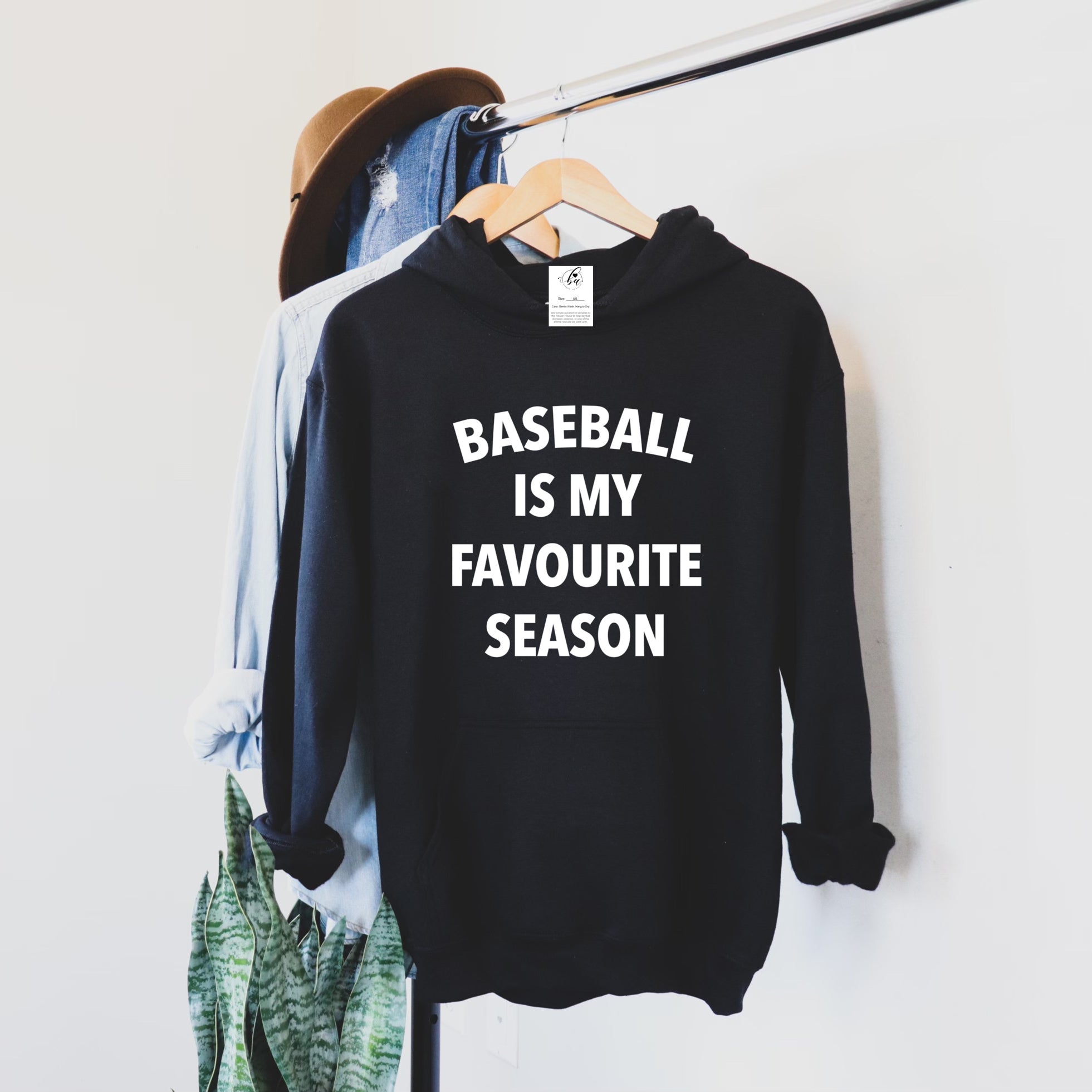 Baseball is my Favourite Season Cozy Hoodie