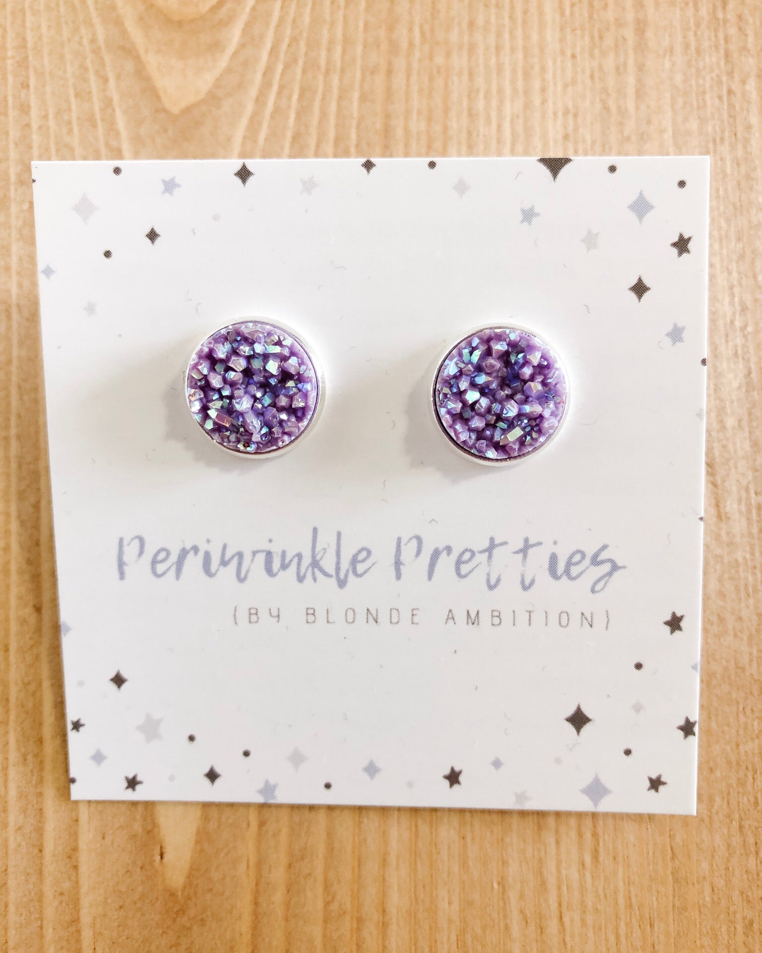 12mm Towering Twinkle Earrings - Lilac #55 - Blonde Ambition