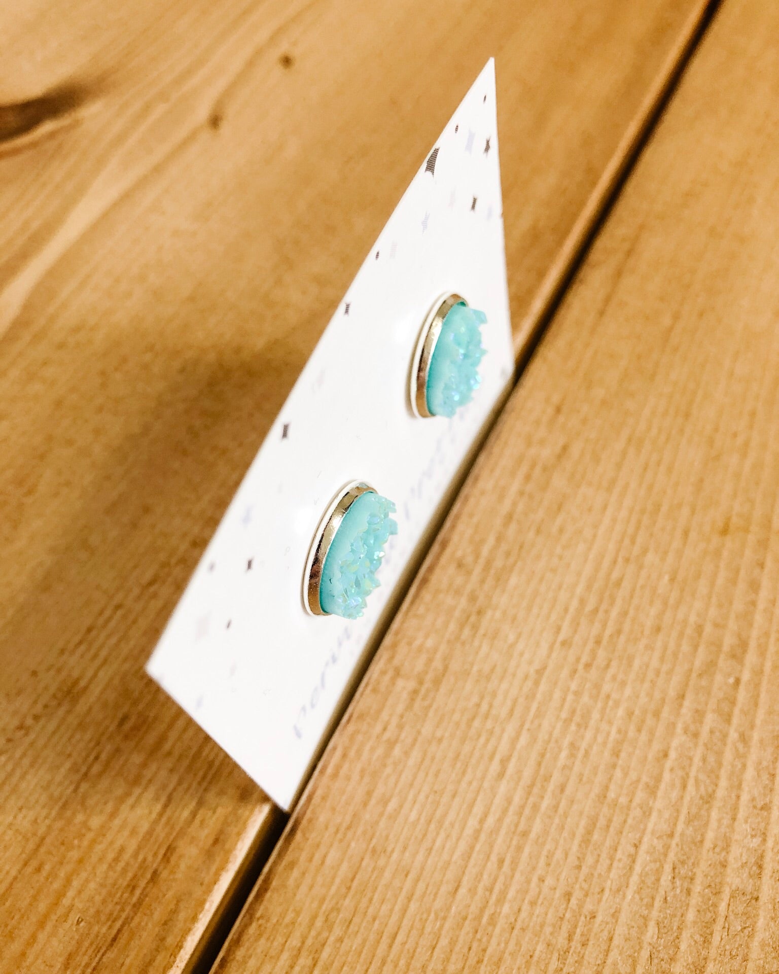 12mm Towering Twinkle Earrings - Turquoise #49 - Blonde Ambition