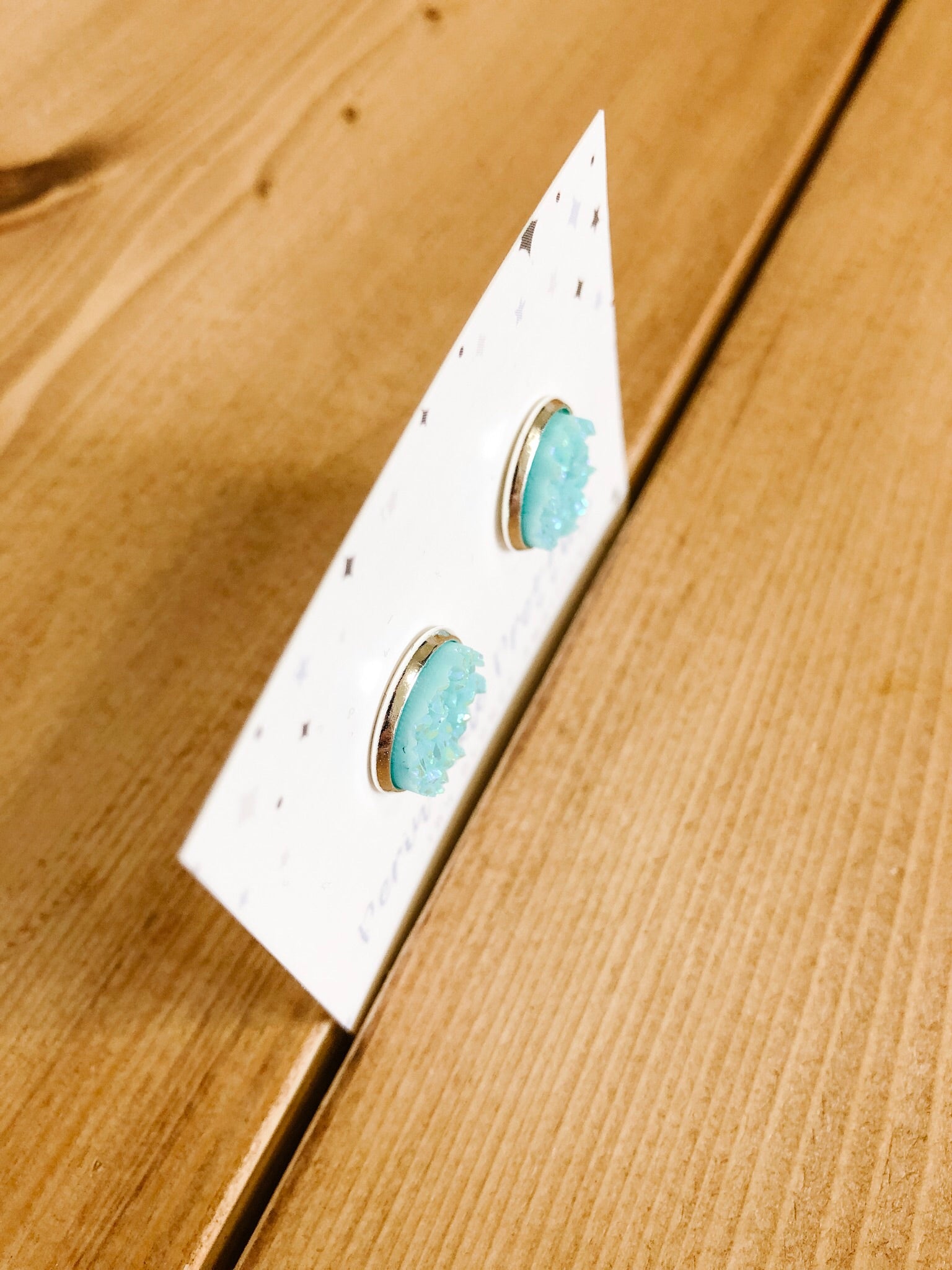 12mm Towering Twinkle Earrings - Turquoise #49 - Blonde Ambition