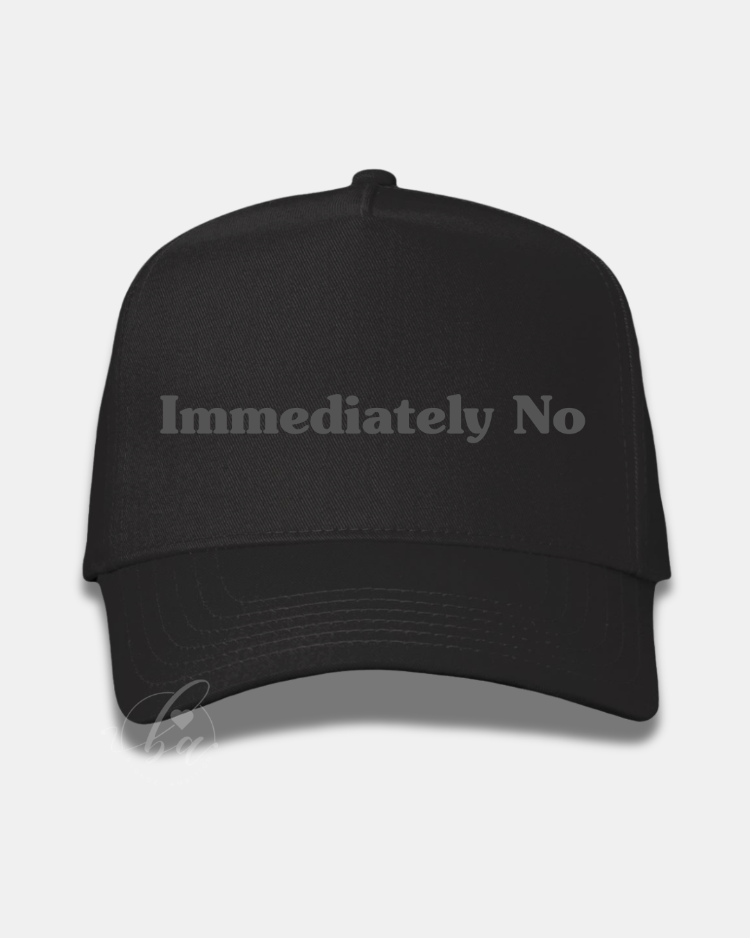 Immediately No Embroidered Cap