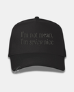 I'm not mean, I'm spicy nice Embroidered Cap