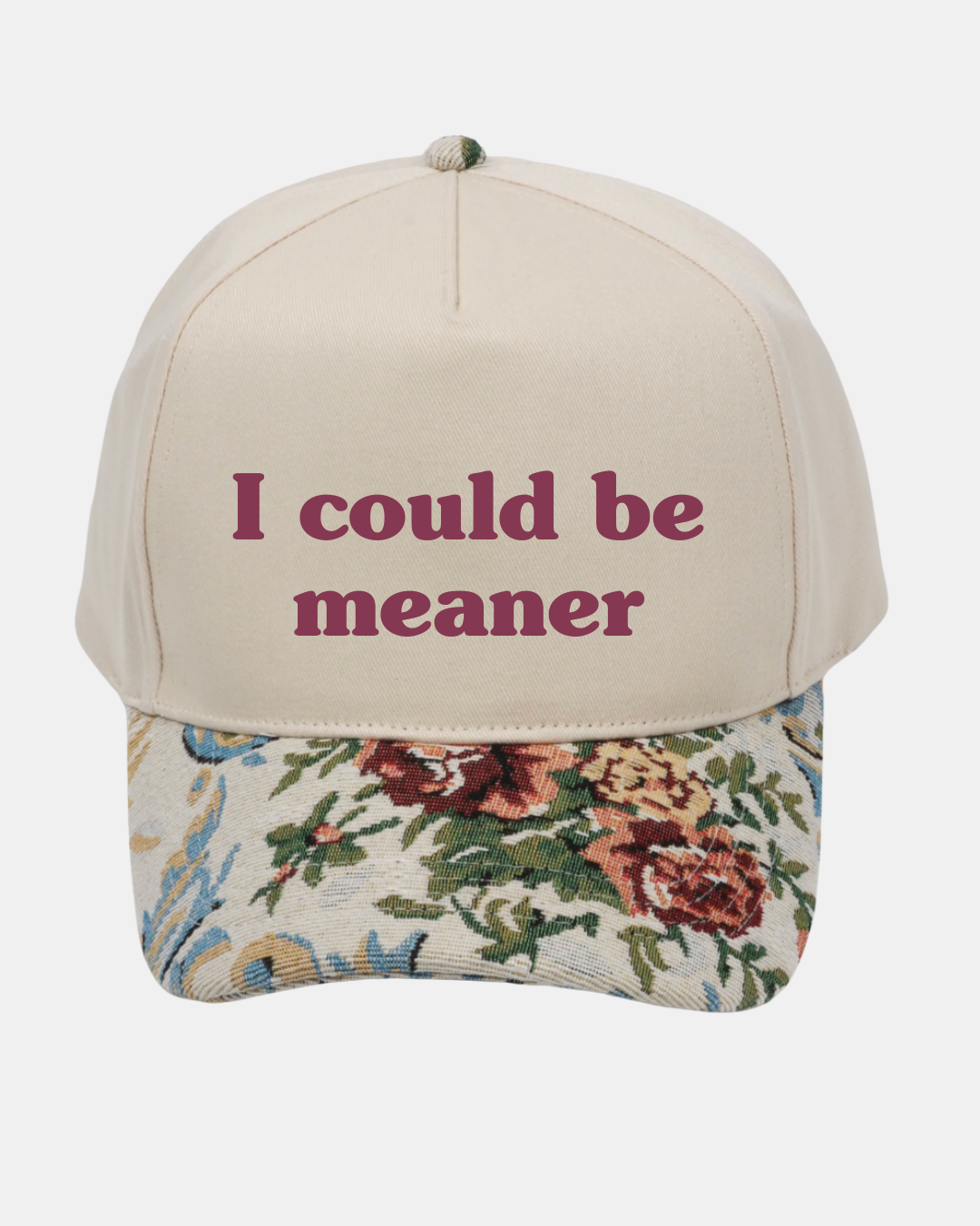 I Could Be Meaner Embroidered Cap