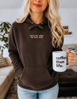 Sorry For What My Face Said Embroidered Ultra Soft Hoodie
