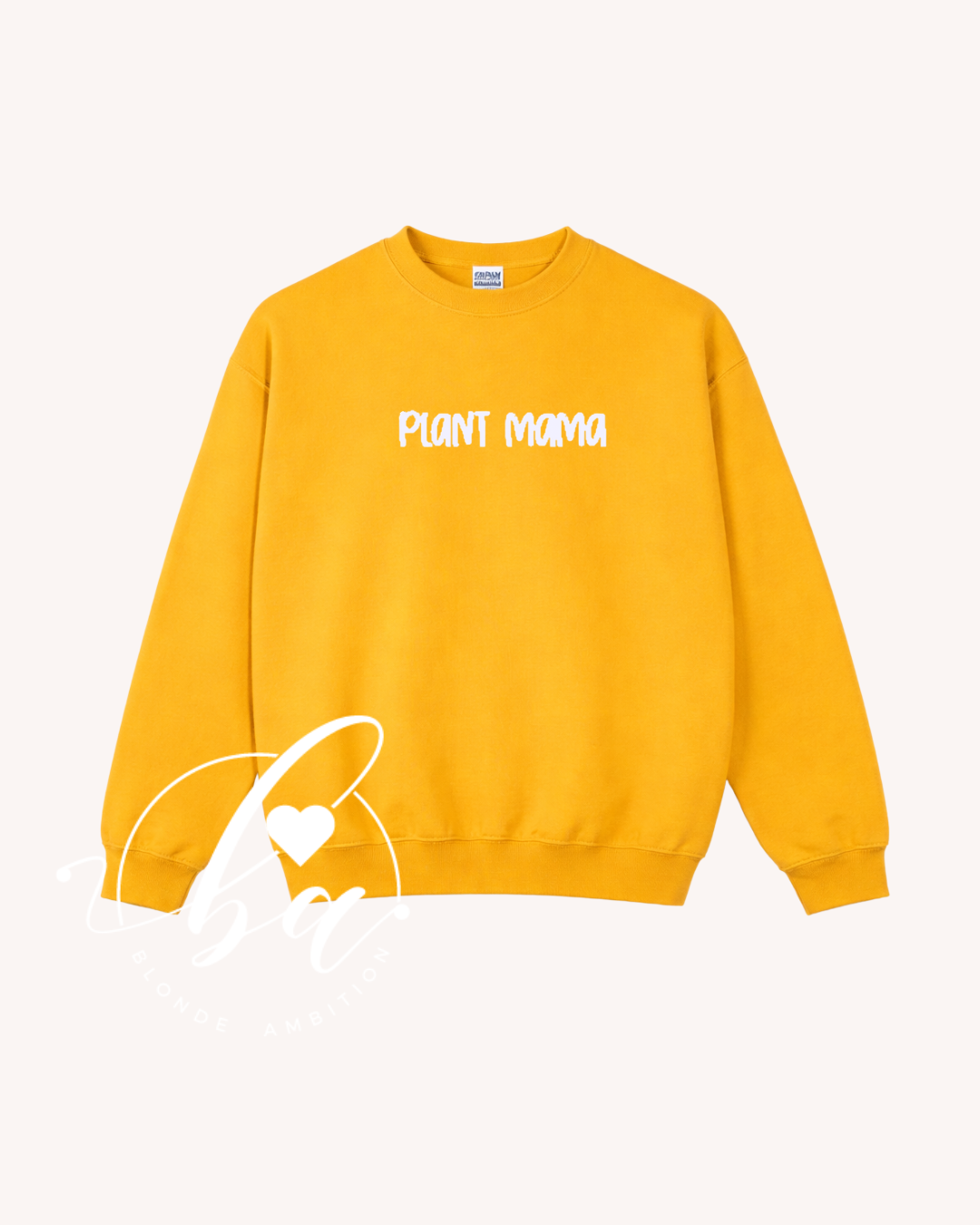 Customizable Hand Lettered Embroidered Classic Crew Neck Sweater