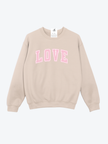 Love Varsity Cozy Crew Neck Sweater