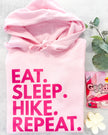 Eat. Sleep. {Custom}. Repeat. Cozy Hoodie