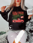 Farm Fresh Christmas Trees {Red} Crew Neck Sweater