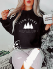 Farm Fresh Christmas Trees (White) Classic Crew Neck Sweater
