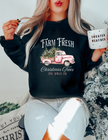 Farm Fresh Christmas Trees {Pink} Classic Crew Neck Sweater