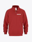Customizable Embroidered Quarter Zip Sweatshirt {Crest}