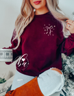Sparkle Bow {Crest} Embroidered Classic Sweater