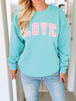Love Varsity Cozy Crew Neck Sweater
