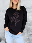 Rose Cozy Crew Neck Sweater