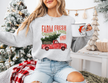 Farm Fresh Christmas Trees {Red} Crew Neck Sweater