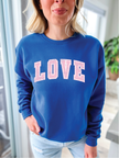 Love Varsity Cozy Crew Neck Sweater
