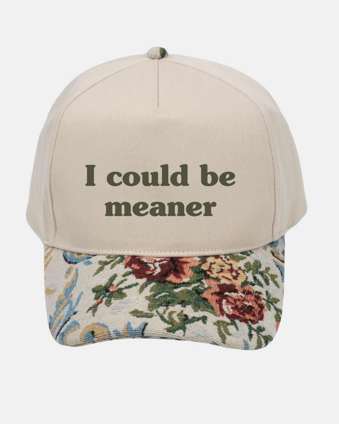 I Could Be Meaner Embroidered Cap